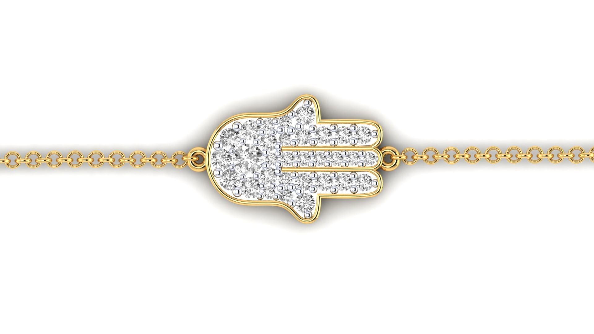 Women bracelet 3dm stl render detail 3D print model_17