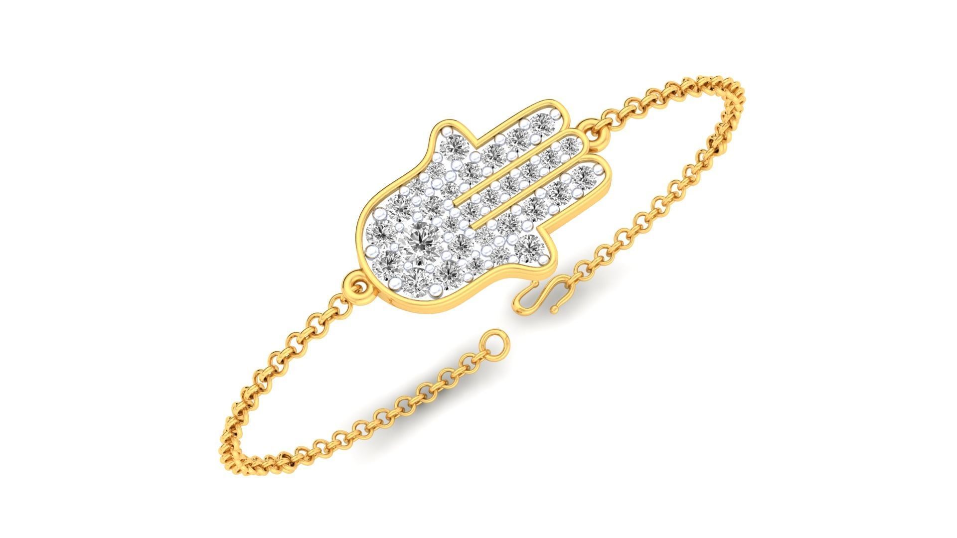 Women bracelet 3dm stl render detail 3D print model_13