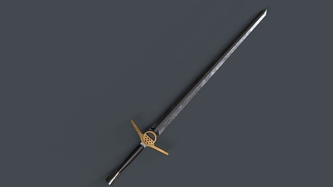 The Witcher Sword Low-poly 3D model