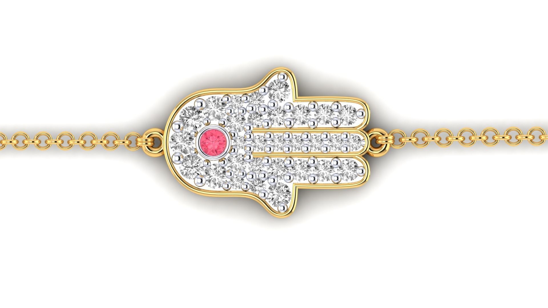 Women bracelet 3dm stl render detail 3D print model_17