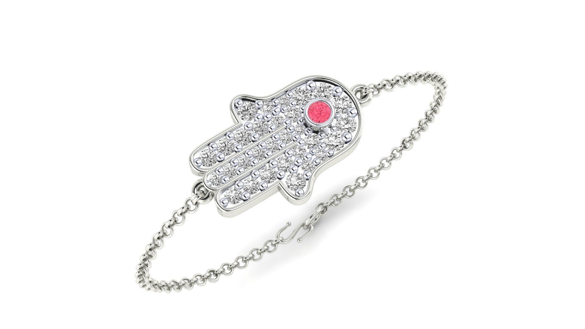 Women bracelet 3dm stl render detail 3D print model_6