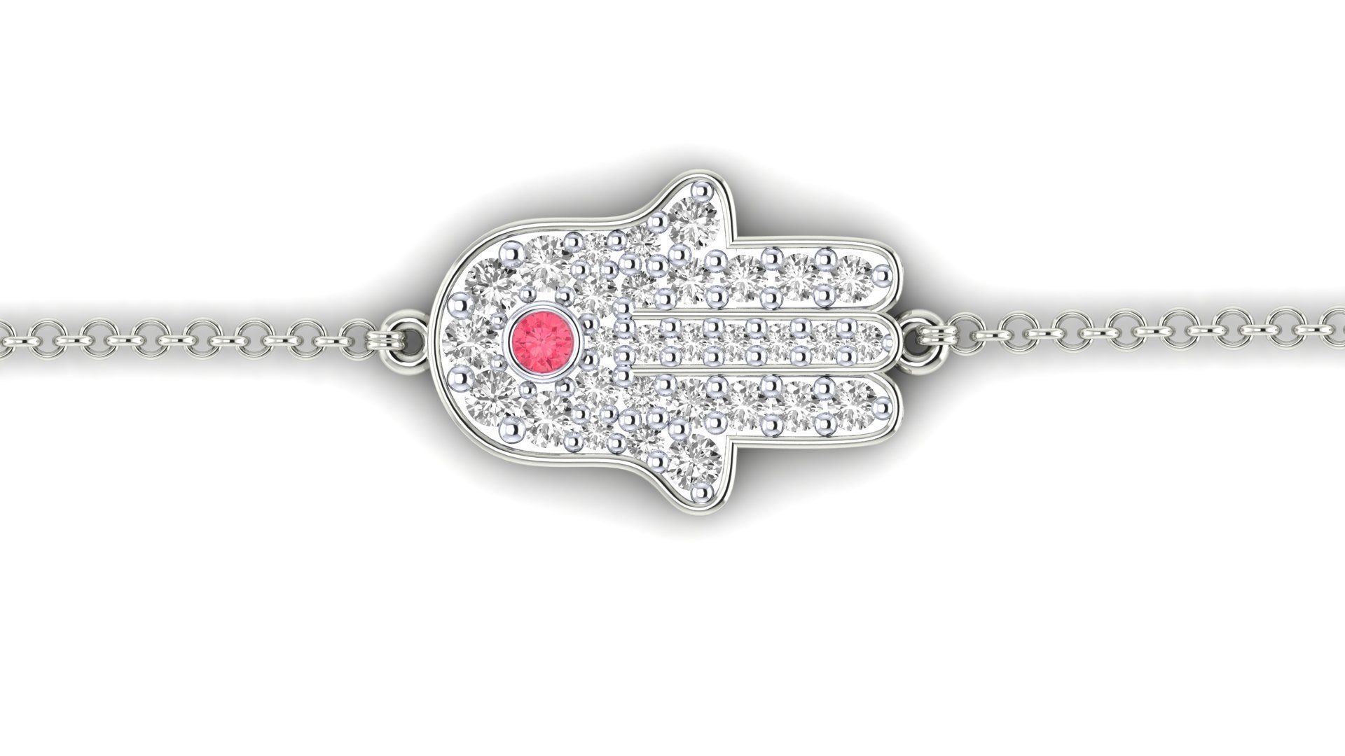 Women bracelet 3dm stl render detail 3D print model_10