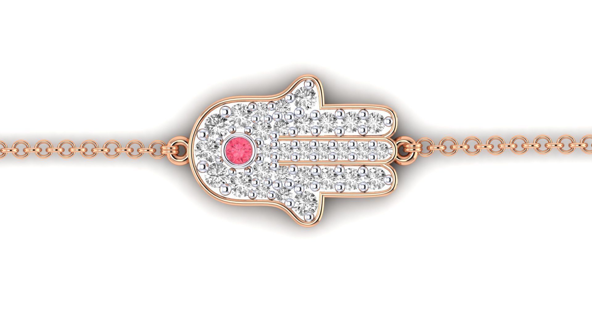 Women bracelet 3dm stl render detail 3D print model_4