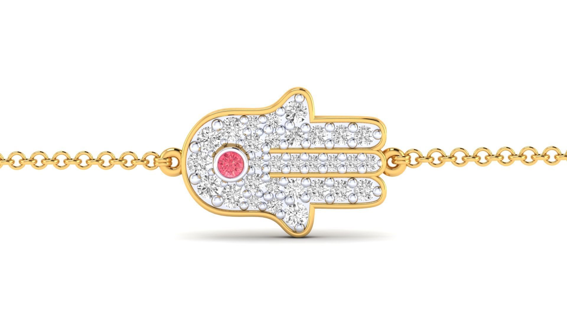 Women bracelet 3dm stl render detail 3D print model_15