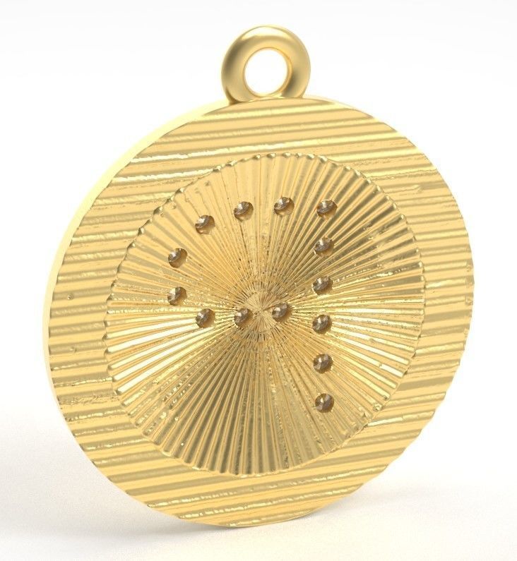 Model 393 Alphabets Necklace  The Letter P Camber And Texture 3D print model_1