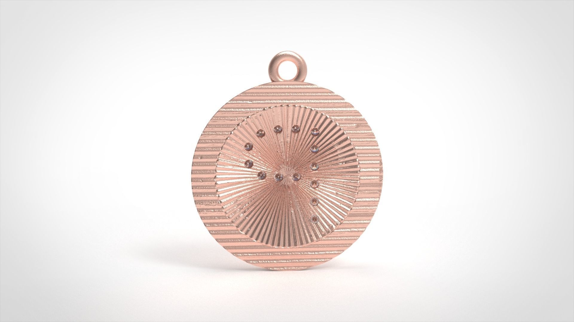 Model 393 Alphabets Necklace  The Letter P Camber And Texture 3D print model_7