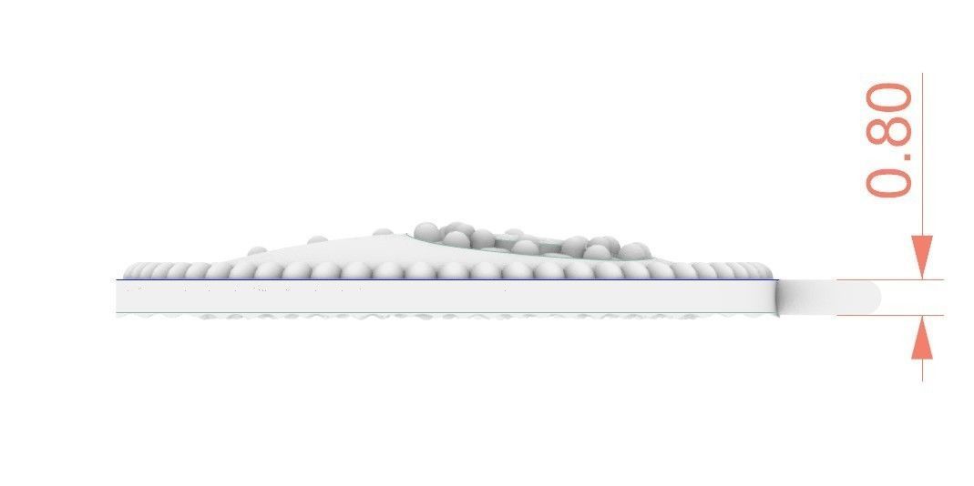 Model 393 Alphabets Necklace  The Letter P Camber And Texture 3D print model_10