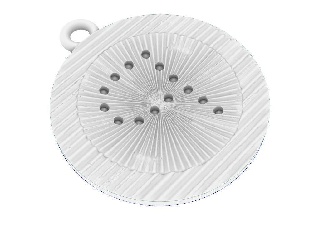 Model 393 Alphabets Necklace  The Letter P Camber And Texture 3D print model_12