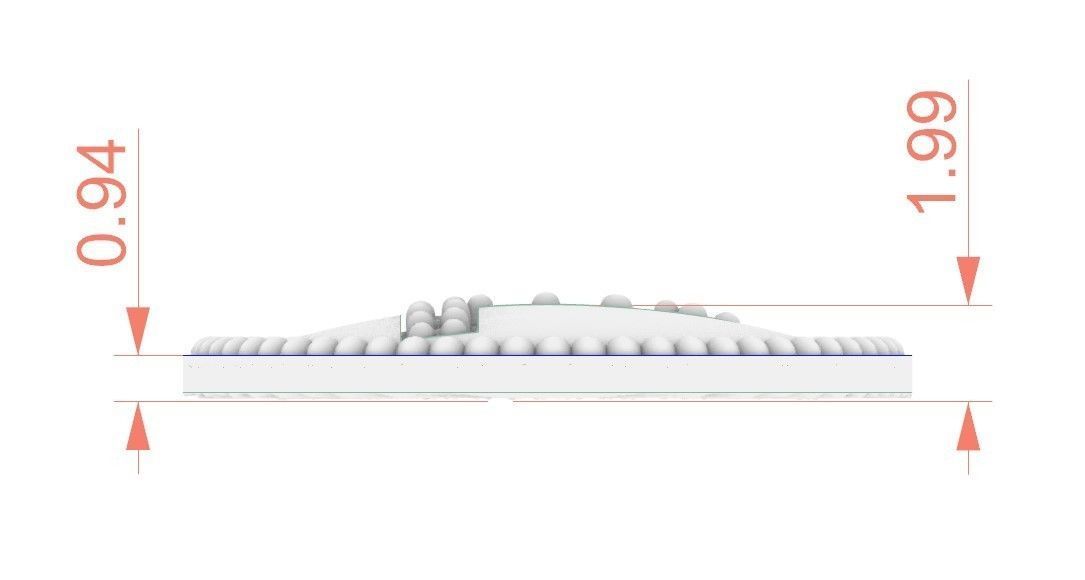 Model 393 Alphabets Necklace  The Letter P Camber And Texture 3D print model_9