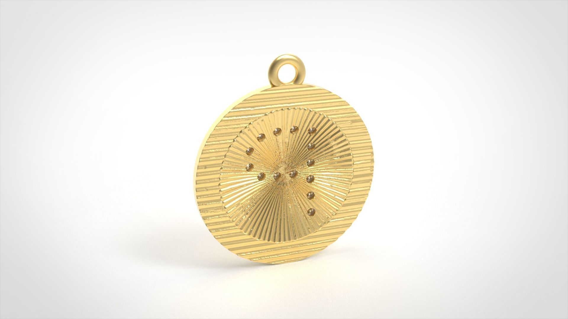 Model 393 Alphabets Necklace  The Letter P Camber And Texture 3D print model_3