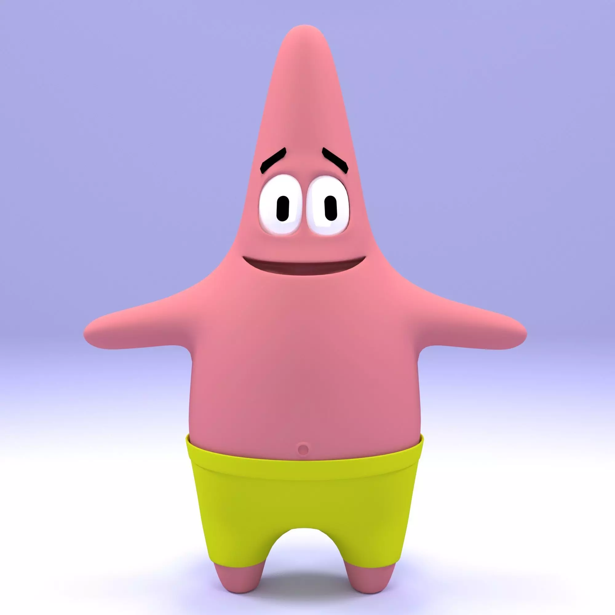 Patrick star - Spoongebob 3D model_0