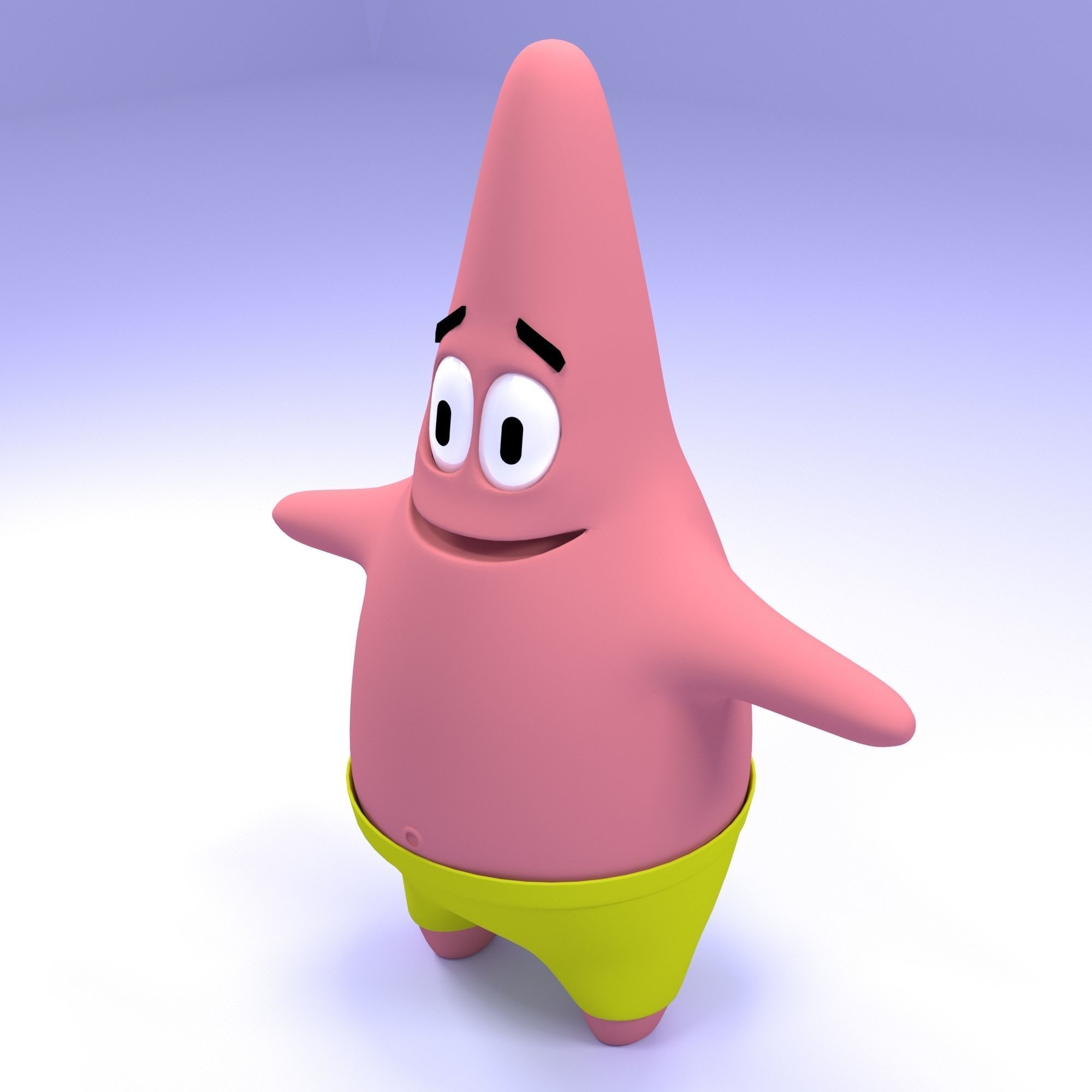 Patrick star - Spoongebob 3D model_4