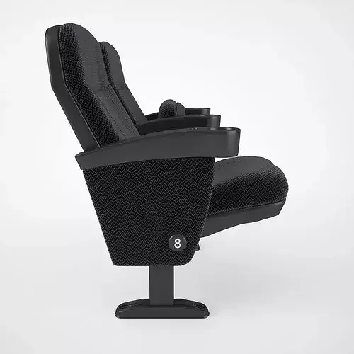 Fabric Cinema Seating Chair 3D model 7