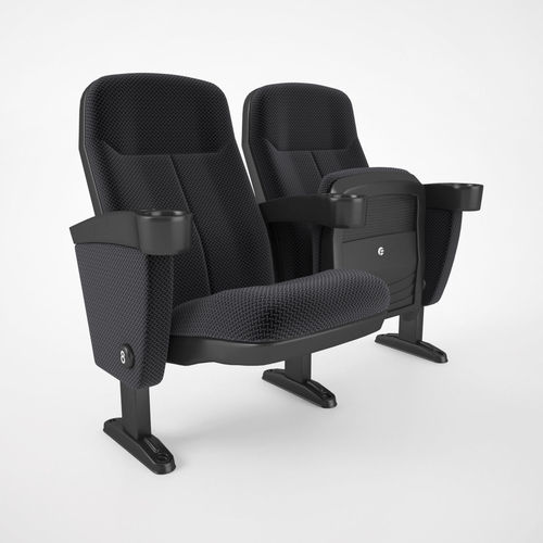 Fabric Cinema Seating Chair 3D model 3