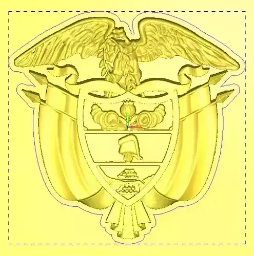 Escudo Nacional de Colombia 3D