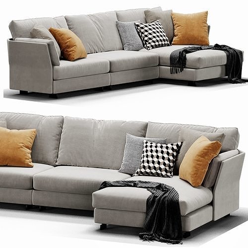 Holiday Chaise Lounge 3D model 5