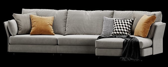 Holiday Chaise Lounge 3D model 7