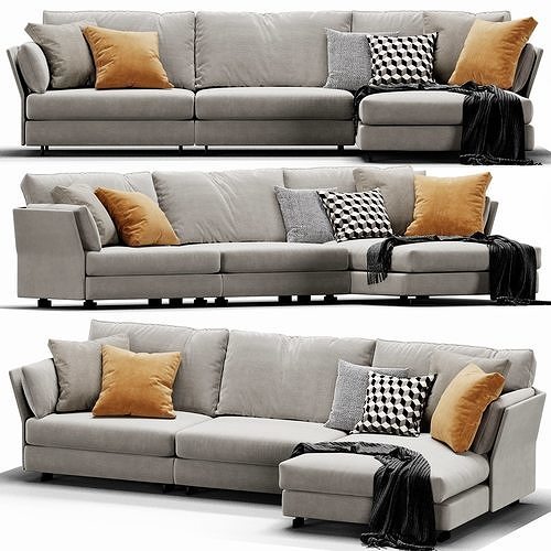 Holiday Chaise Lounge 3D model 2