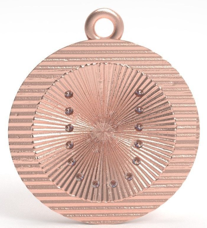 Model 398 Alphabets Necklace  The Letter U Camber And Texture 3D print model_1