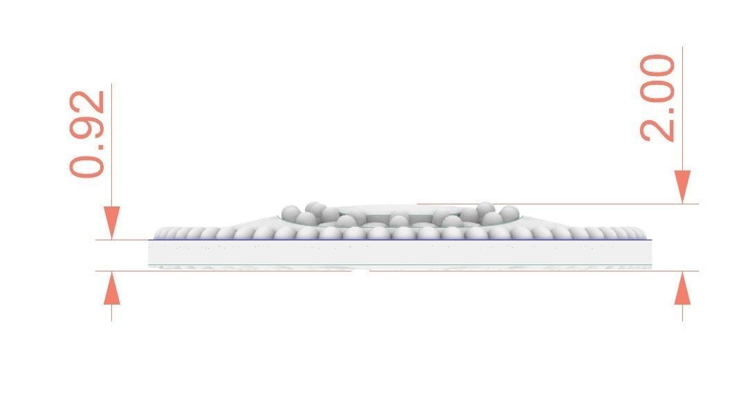 Model 398 Alphabets Necklace  The Letter U Camber And Texture 3D print model_9