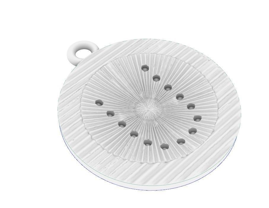 Model 398 Alphabets Necklace  The Letter U Camber And Texture 3D print model_12