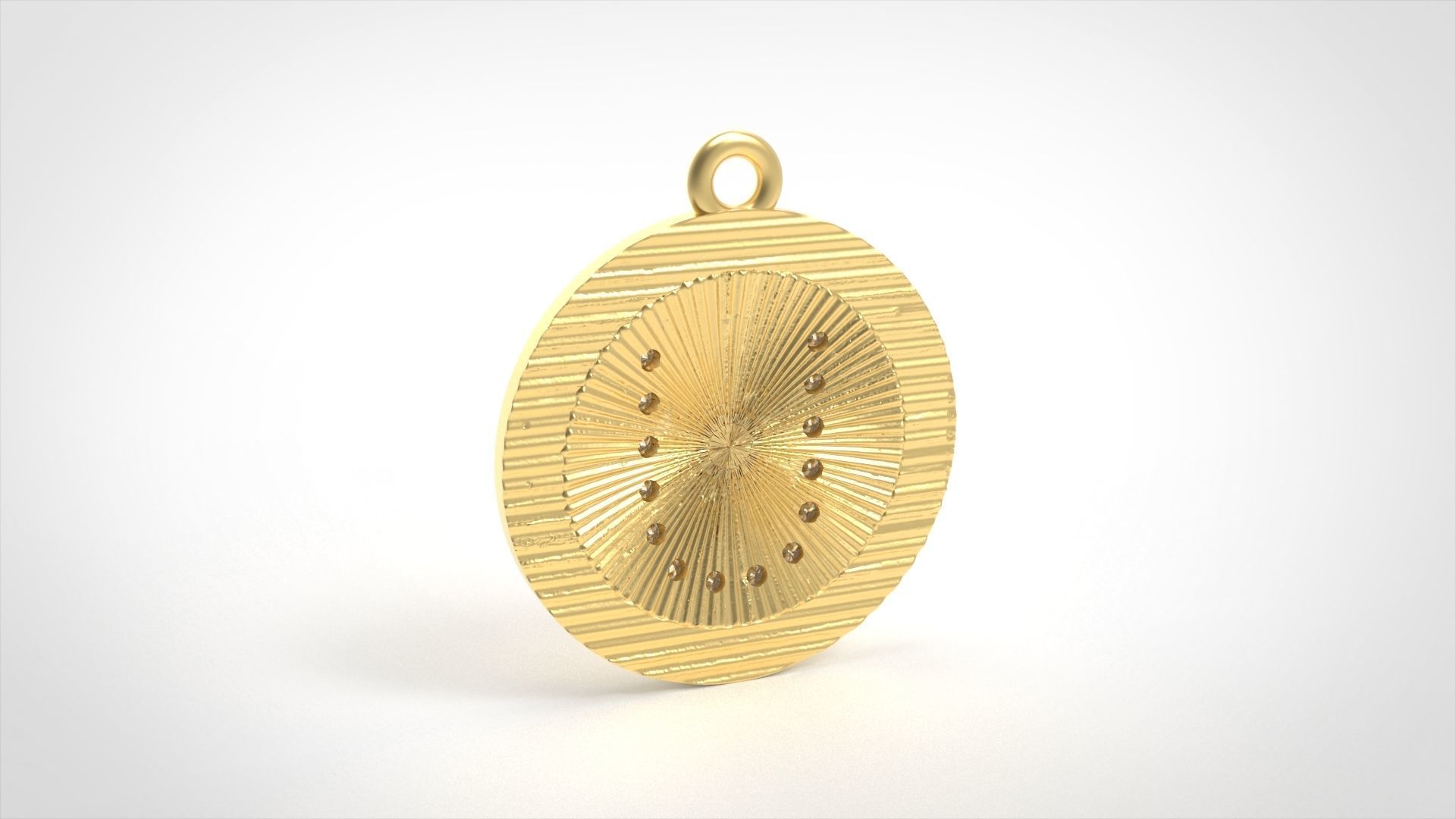 Model 398 Alphabets Necklace  The Letter U Camber And Texture 3D print model_3