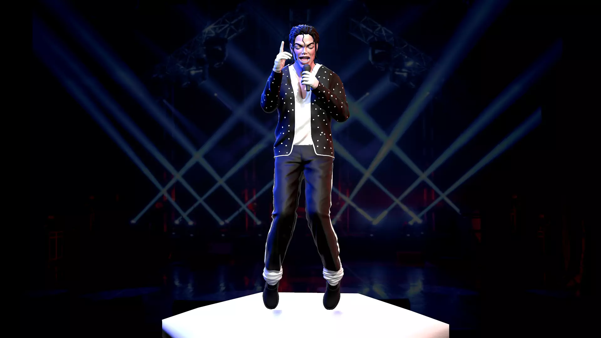 Michael Jackson Tip-Toe Dancing Model 3D print model_0