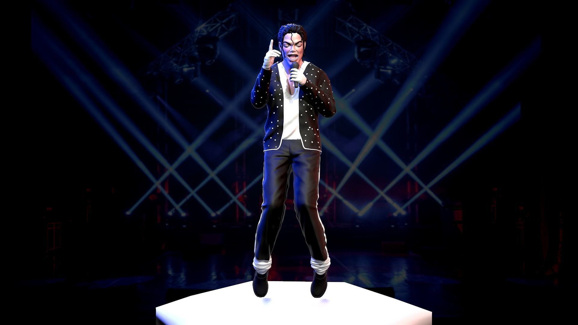 Michael Jackson Tip-Toe Dancing Model | CGTrader