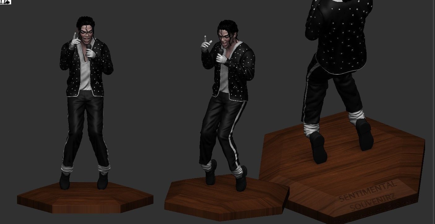 Michael Jackson Tip-Toe Dancing Model 3D print model_2