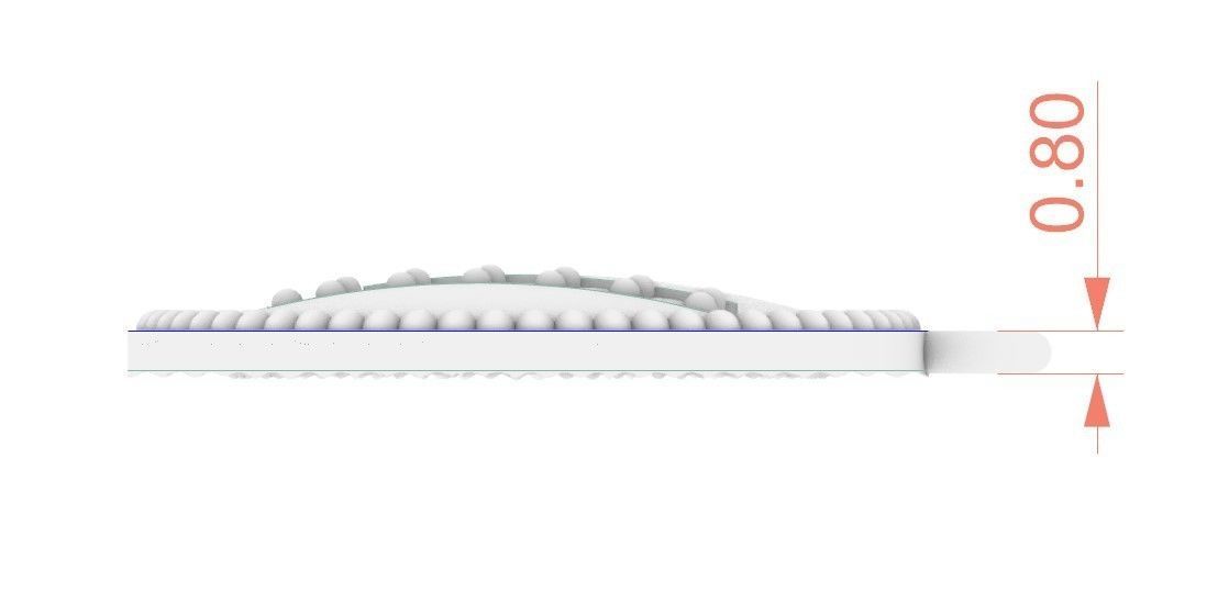 Model 399 Alphabets Necklace  The Letter V Camber And Texture 3D print model_11