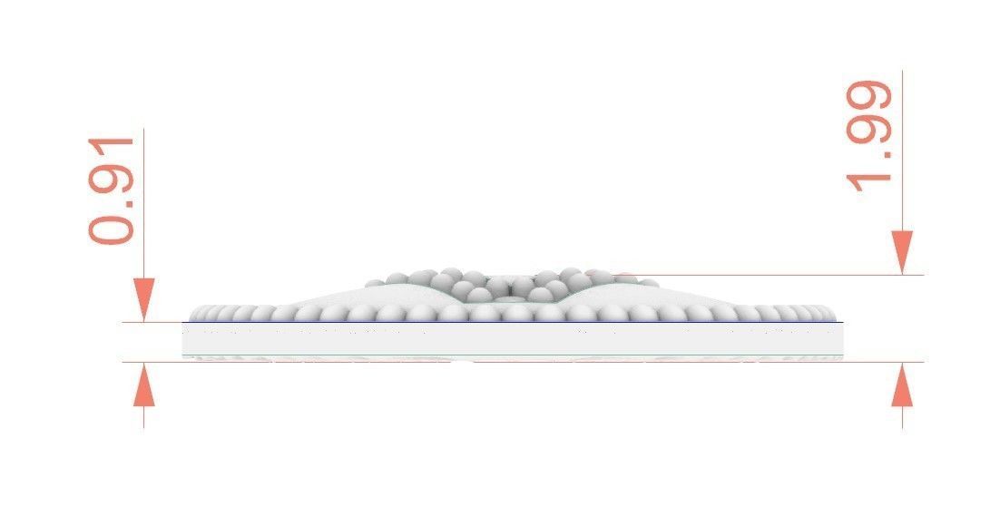 Model 399 Alphabets Necklace  The Letter V Camber And Texture 3D print model_10