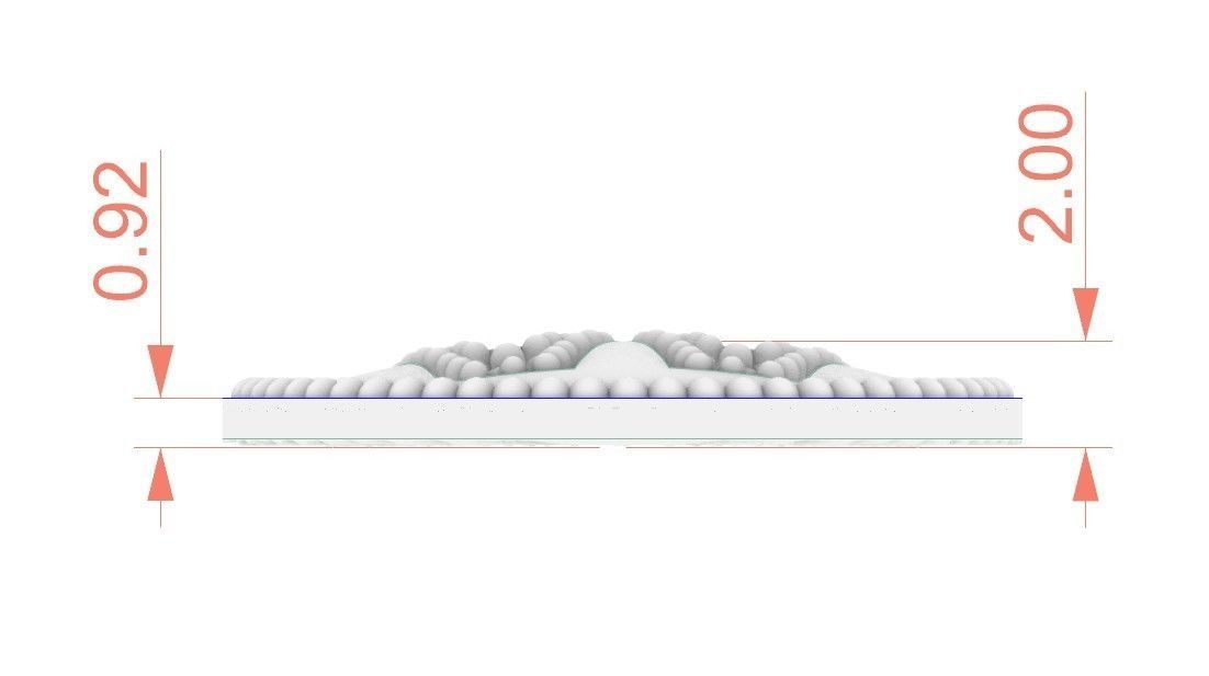 Model 400 Alphabets Necklace  The Letter W Camber And Texture 3D print model_9