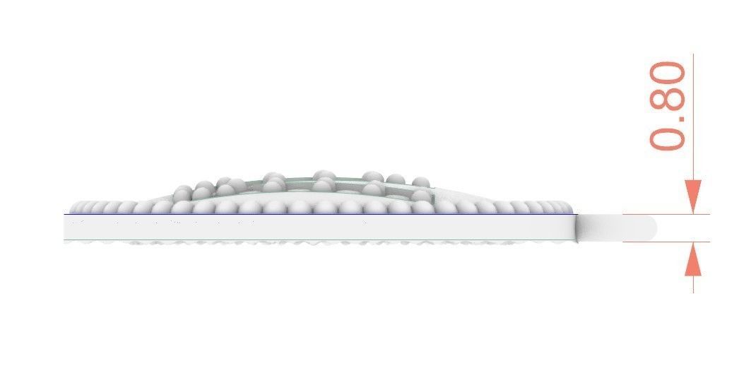 Model 400 Alphabets Necklace  The Letter W Camber And Texture 3D print model_10