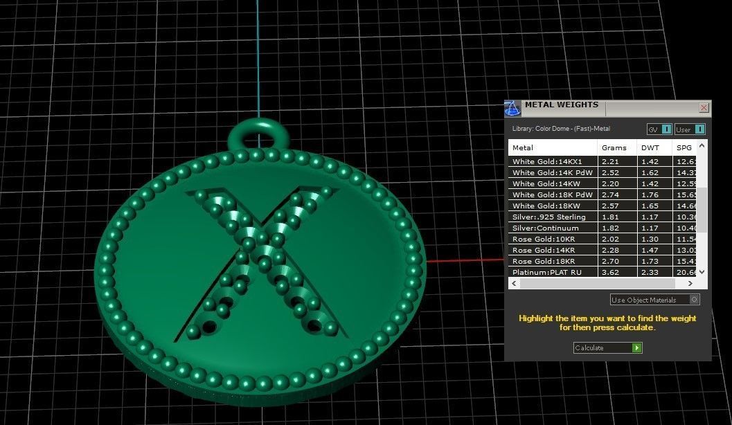 Model 401 Alphabets Necklace  The Letter X Camber And Texture 3D print model_15