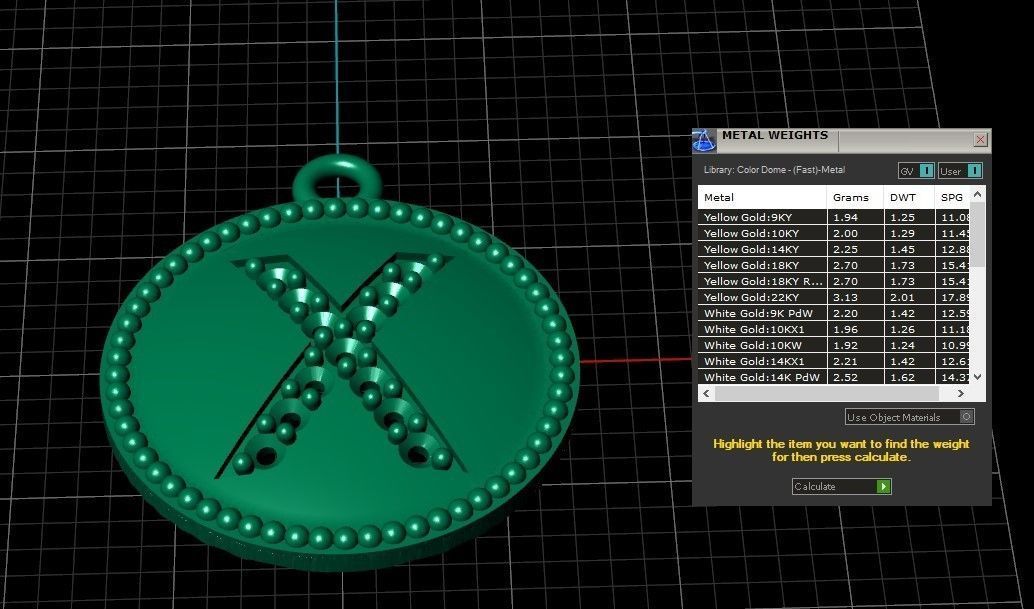 Model 401 Alphabets Necklace  The Letter X Camber And Texture 3D print model_14