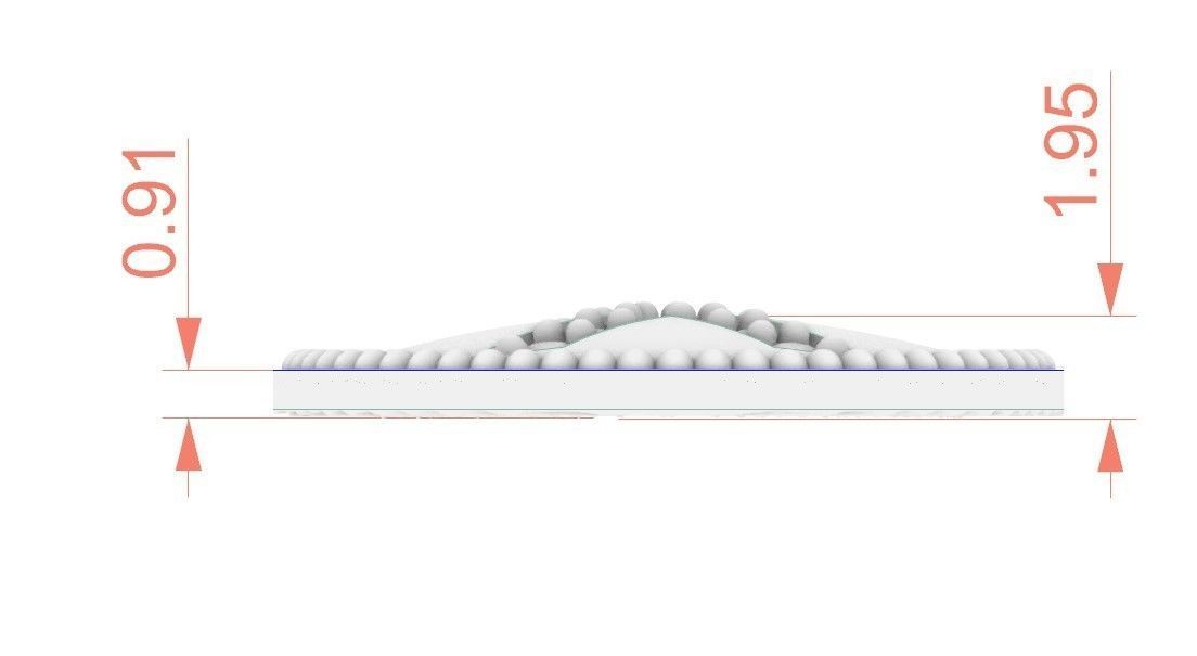 Model 401 Alphabets Necklace  The Letter X Camber And Texture 3D print model_9