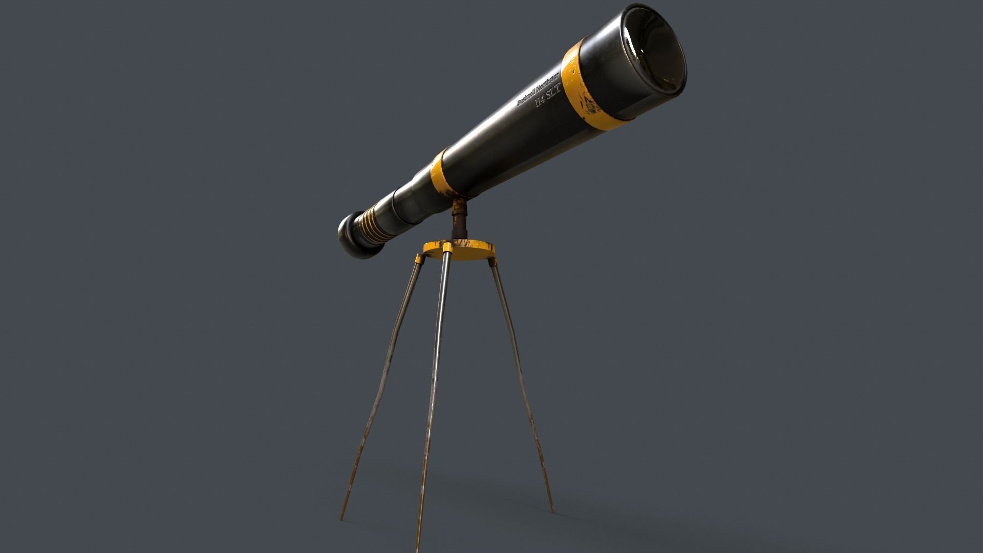 Stylized Telescope V1 - 02 Low-poly 3D model_16