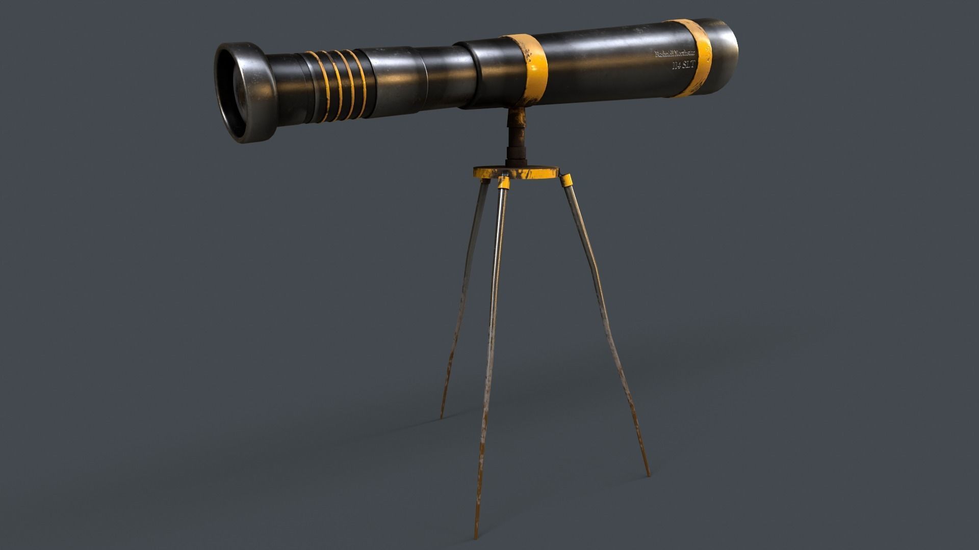 Stylized Telescope V1 - 02 Low-poly 3D model_15