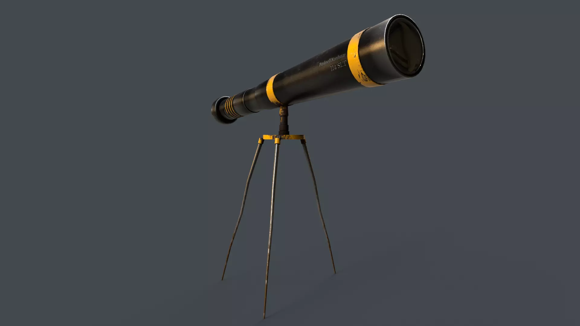 Stylized Telescope V1 - 02 Low-poly 3D model_0