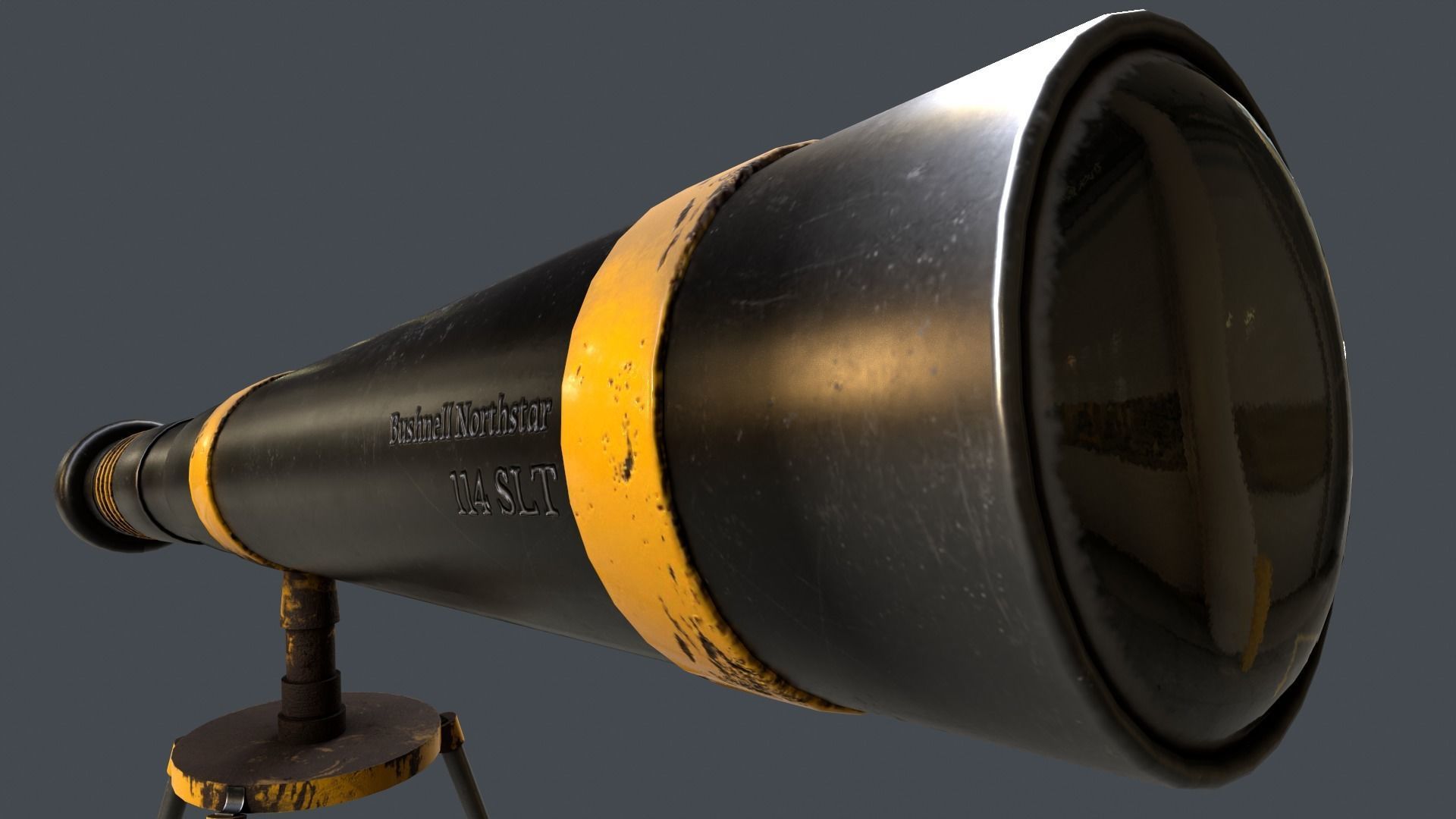 Stylized Telescope V1 - 02 Low-poly 3D model_6