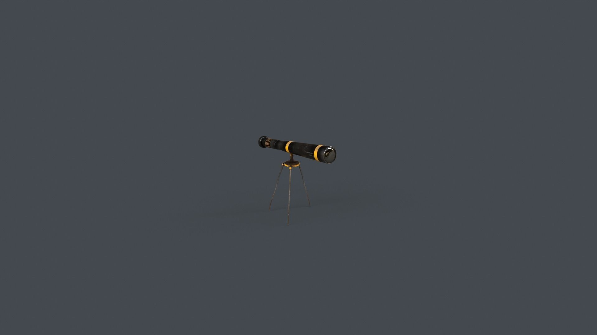 Stylized Telescope V1 - 02 Low-poly 3D model_18