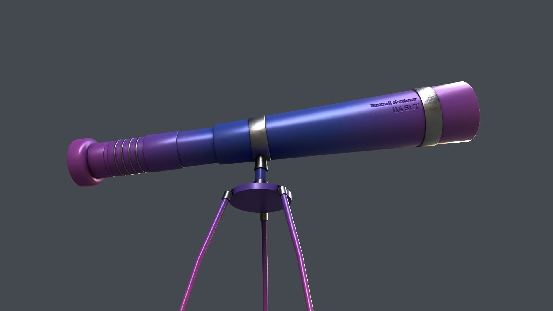 Stylized Telescope V1 - 03 Low-poly 3D model_6