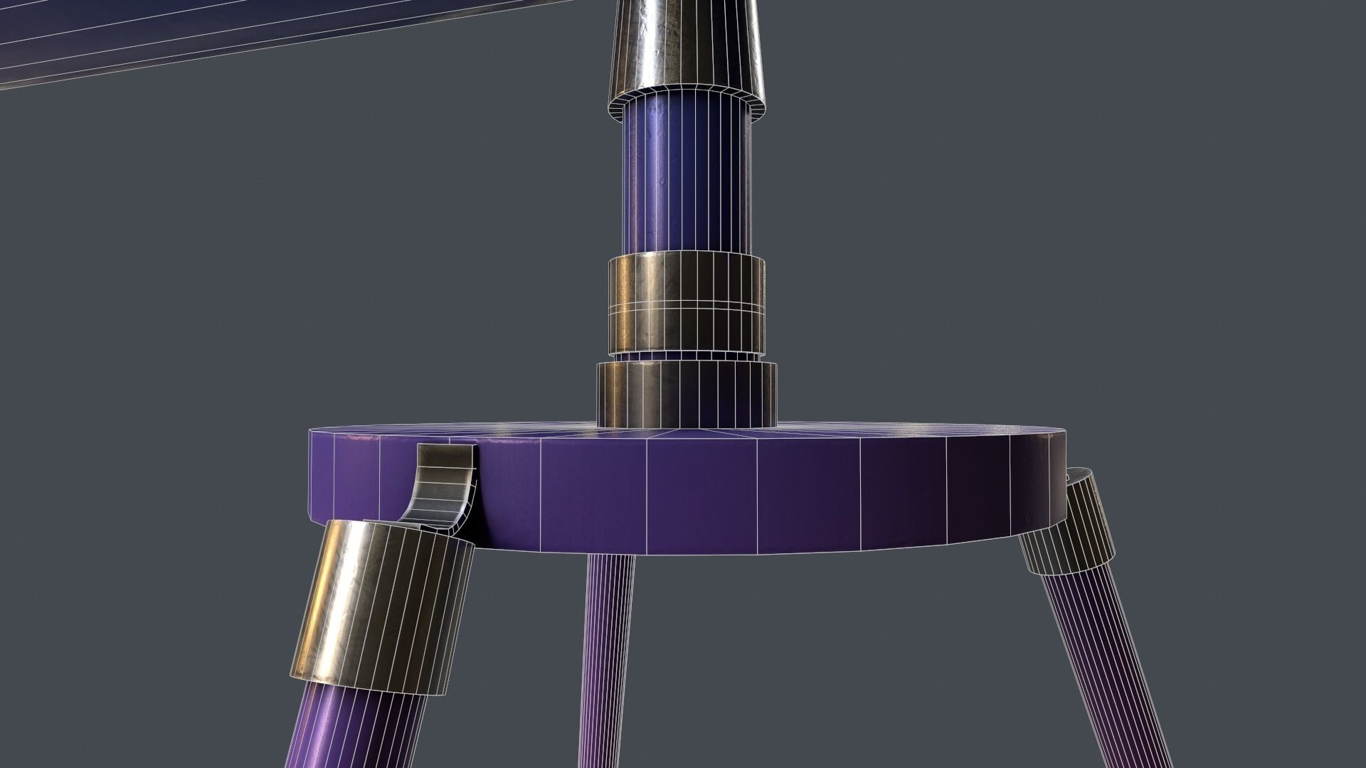 Stylized Telescope V1 - 03 Low-poly 3D model_13