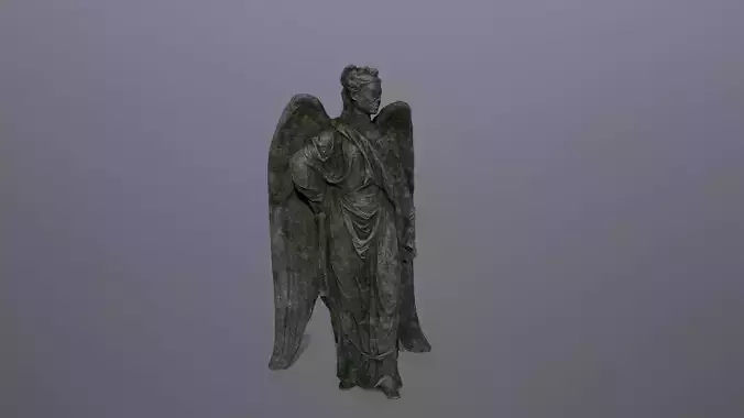 Angel Statue 05 Low-poly 3D model