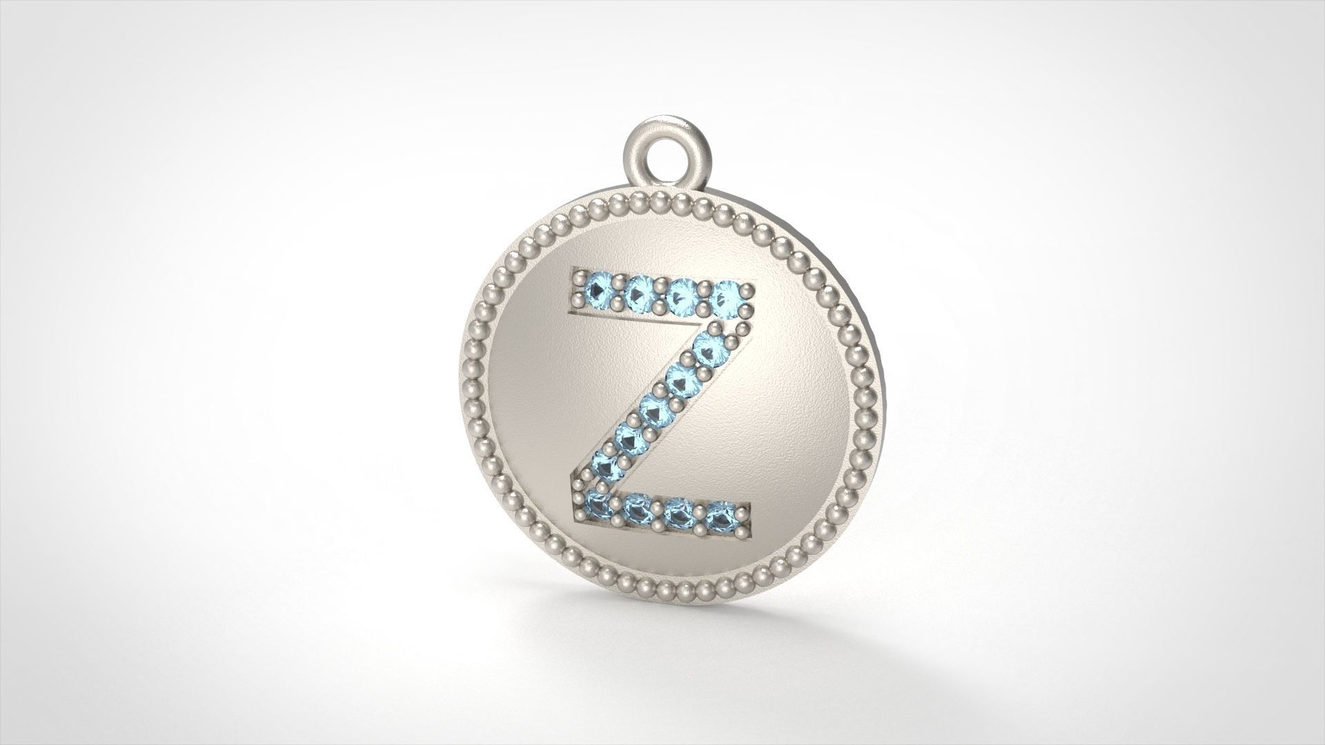 Alphabets Necklace  The Letter Camber And Texture Collection _55