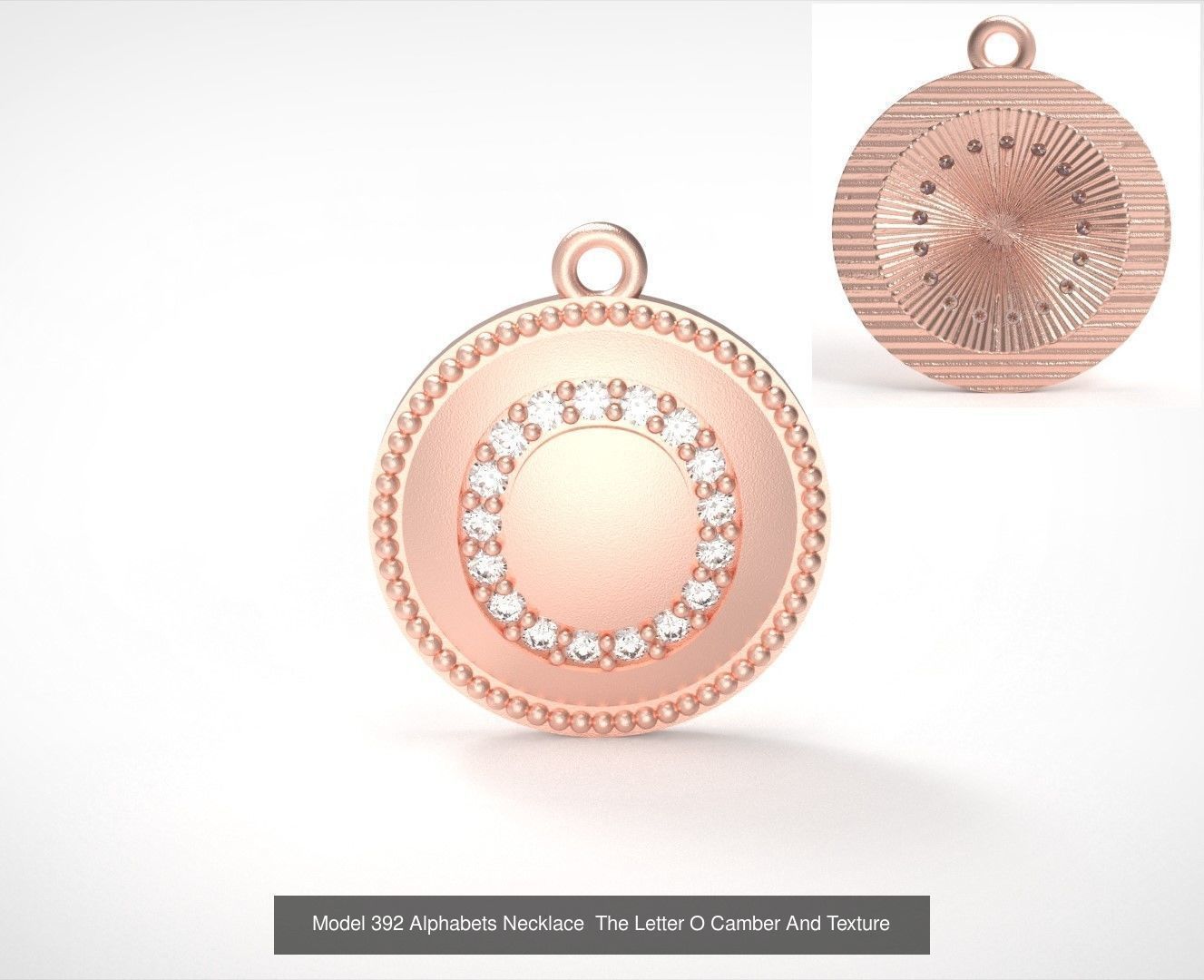 Alphabets Necklace  The Letter Camber And Texture Collection _32