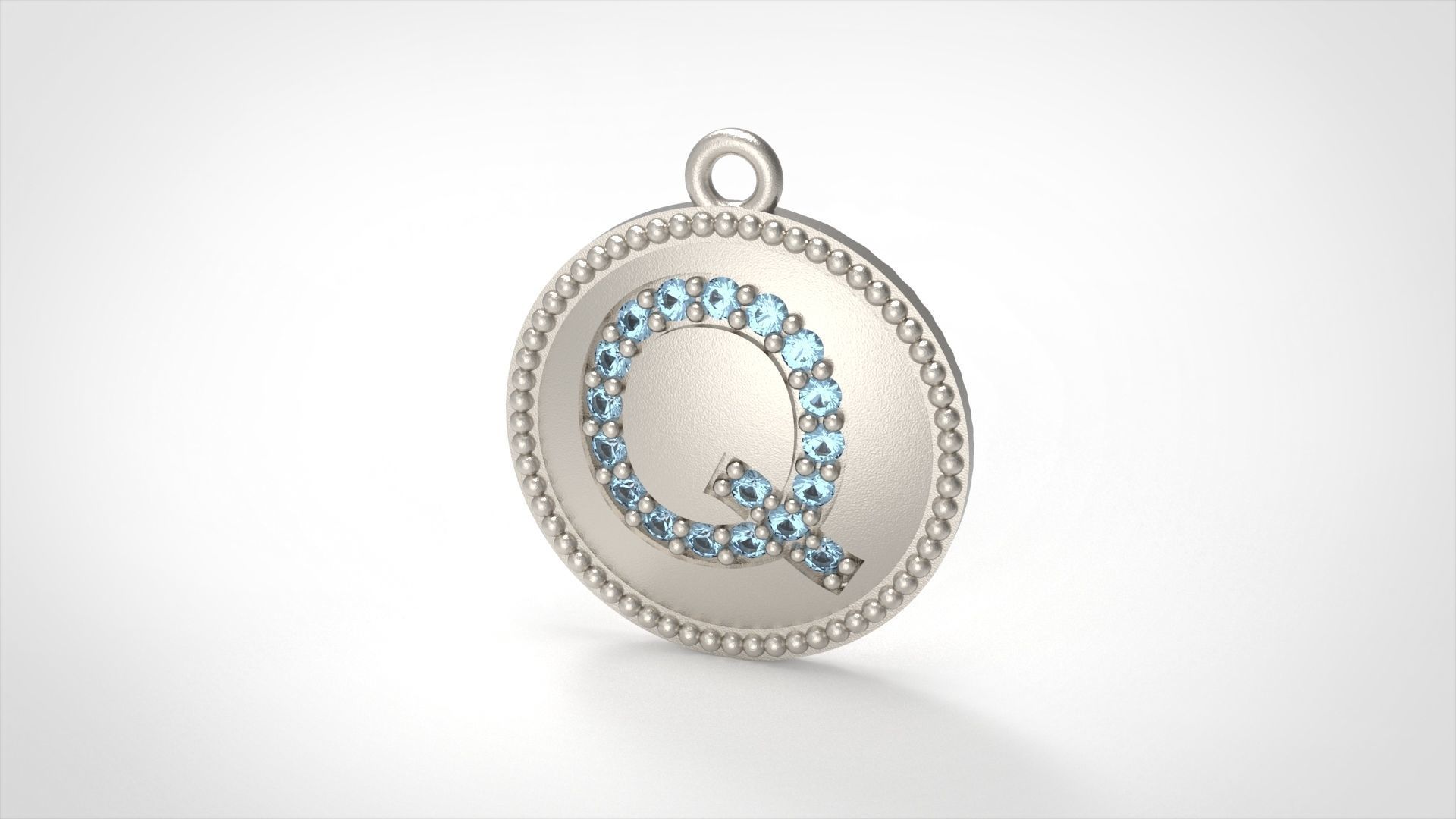 Alphabets Necklace  The Letter Camber And Texture Collection _37