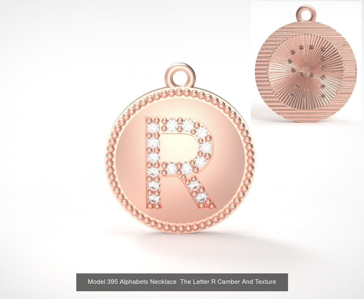 Alphabets Necklace  The Letter Camber And Texture Collection _38