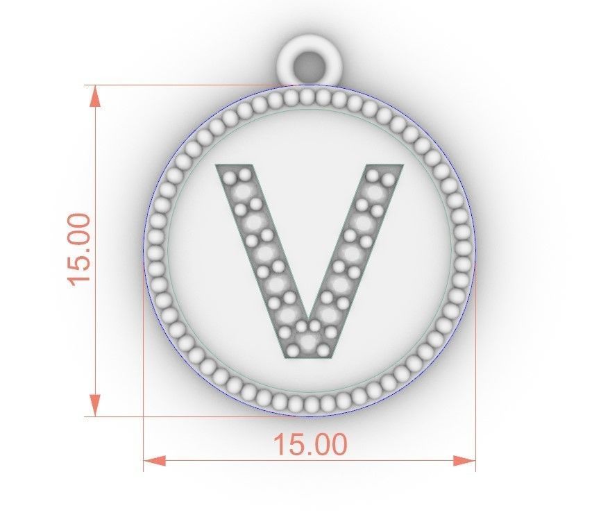 Alphabets Necklace  The Letter Camber And Texture Collection _61