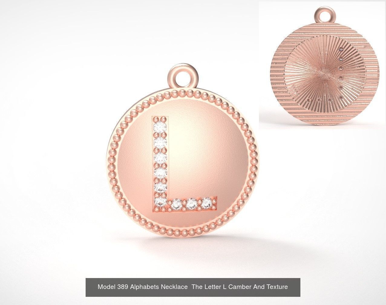 Alphabets Necklace  The Letter Camber And Texture Collection _26